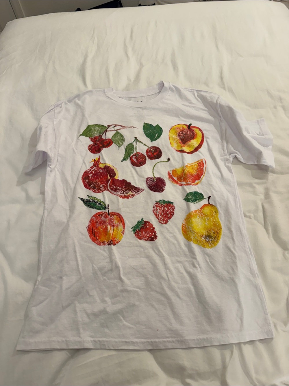 Kids White Fruit Graphic Tee